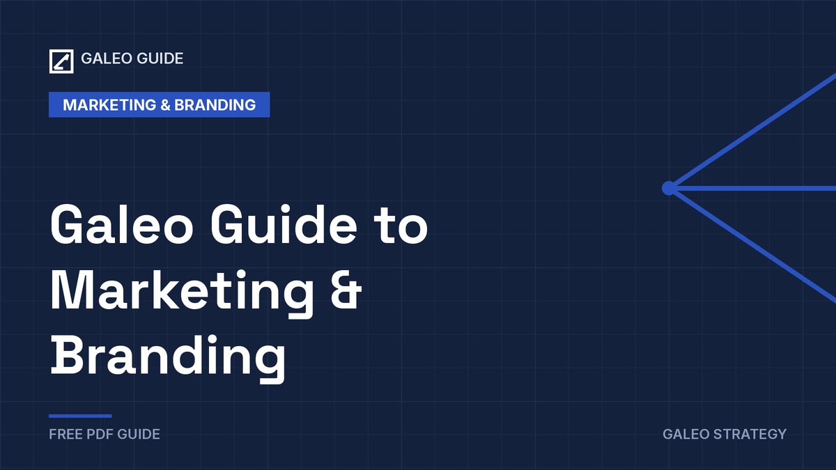 Cover for the Galeo Guide to Marketing & Branding